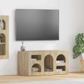 vidaXL TV skrinka ELST 80 x 35 x 40 cm Sonoma dub Kompozitné drevo