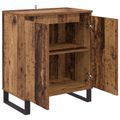 vidaXL Servírovacia skriňa Staré drevo 60 x 35 x 70 cm