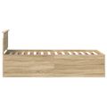 vidaXL Rám postele Sonoma dub 75 x 190 cm Kompozitné drevo