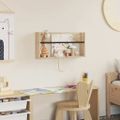 vidaXL Regál na časopisy Sonoma dub 60 x 12 x 30 cm Kompozitné drevo