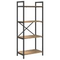 vidaXL Regál na knihy 4 úrovní 56 x 34 x 133,5 cm Kompozitné drevo