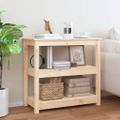 vidaXL Konzolový stolík 80x40x74 cm masívne borovicové drevo