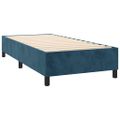 vidaXL Posteľný rám boxsping s matracom tmavomodrý 80x200 cm zamat