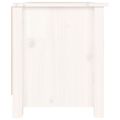 vidaXL Skrinka na topánky biela 70x38x45,5 cm masívna borovica