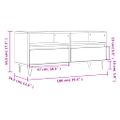 vidaXL TV skrinka hnedý dub 100x34,5x44,5 cm kompozitné drevo