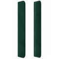 vidaXL Čelo postele so záhybmi tmavosivé 83x16x118/128 cm zamat