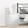 vidaXL Nočný stolík 2 ks Biela 44 x 34,5 x 45 cm Kompozitné drevo