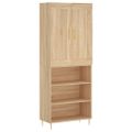 vidaXL Vysoká skrinka dub sonoma 69,5x34x180 cm spracované drevo