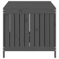 vidaXL Záhradný úložný box sivý 147x68x64 cm masívna borovica