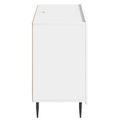 vidaXL Servírovacia skriňa Biela s vysokým leskom 89 x 34,5 x 62 cm