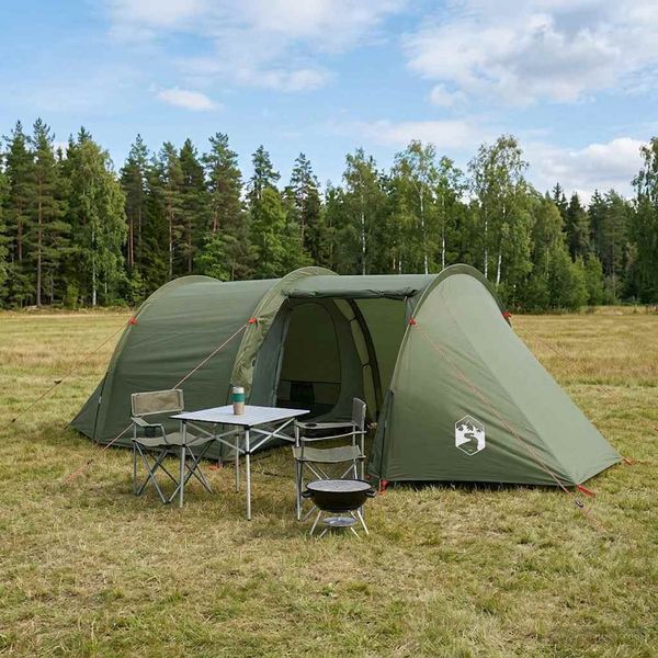 vidaXL Tunelový stan 410 x 175 x 105 cm Olivovo zelená