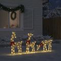 vidaXL vianočná dekorácia sob 3 ks 90 LED diód teplá biela