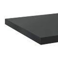 vidaXL Nástenné police 2 ks 100x40 cm čierne nehrdzavejúca oceľ