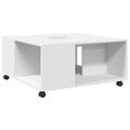 vidaXL Konferenčný stolík, biely 80x80x40 cm, kompozitné drevo