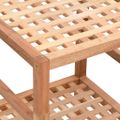 vidaXL Polica do kúpeľne 35,5x35,5x112,5 cm orechový masív