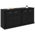 vidaXL Komody 2 ks Čierny dub 70 x 35,5 x 67,5 cm Kompozitné drevo