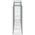 vidaXL Oblúkové gabionové koše 2 ks 300x50x140/160 cm pozink. železo