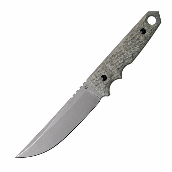 FOX knives FX-634 MOD RYU taktický nôž 13 cm, Stonewash, zelená, Micarta, puzdro Kydex