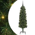 vidaXL Umelý vianočný stromček Zelená 150 cm PVC, oceľ a plast