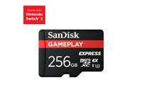 SanDisk GamePlay - Pamäťová karta flash - 256 GB - A1 / UHS-I U3 - microSDXC UHS-I