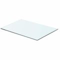 vidaXL Poličky 2 ks panel z priehľadného skla 50x30 cm