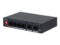 Prepínač - neriadený - 1 x 10/100/1000 (High PoE) + 3 x 10/100/1000 (PoE+) + 2 x 10/100/1000 (uplink) - desktop - High PoE (60 W)