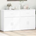 vidaXL Komody 2 ks biele 60x31x70 cm kompozitné drevo