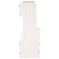 vidaXL Nástenné stojany na topánky 2 ks biele 59x9x23 cm borovica