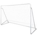 vidaXL Futbalová bránka so sieťou, oceľ 240x90x150 cm, vysokokvalitná