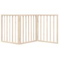 vidaXL Skladacia brána pre psa, 3 panely, 150 cm, topoľové drevo