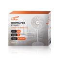 Stojací ventilátor WT114 55W 14" digitálny displej, diaľkové ovládanie, biely