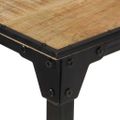 vidaXL Barový stôl 150x55x107 cm masívne surové mangovníkové drevo
