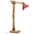 vidaXL Podlahová lampa 25 W šmuhovaná červená 33x25x130-150 cm E27