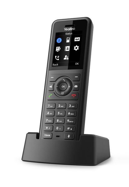 Yealink W57R SIP DECT odolná rúčka, IP54, 1,8'' bar.disp., 40 hodín hovoru, 575 h. poh.režim