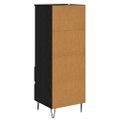 vidaXL Highboard Čierny dub 40 x 36 x 110 cm Kompozitné drevo