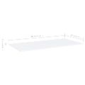 vidaXL Prídavné police 8 ks, biele 80x20x1,5 cm, drevotrieska