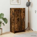 vidaXL Skriňa na topánky Dymový dub 48 x 36 x 92 cm Kompozitné drevo