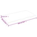 vidaXL Stolová doska bledohnedá 100x60x(2-6) cm ošetrený masívny dub