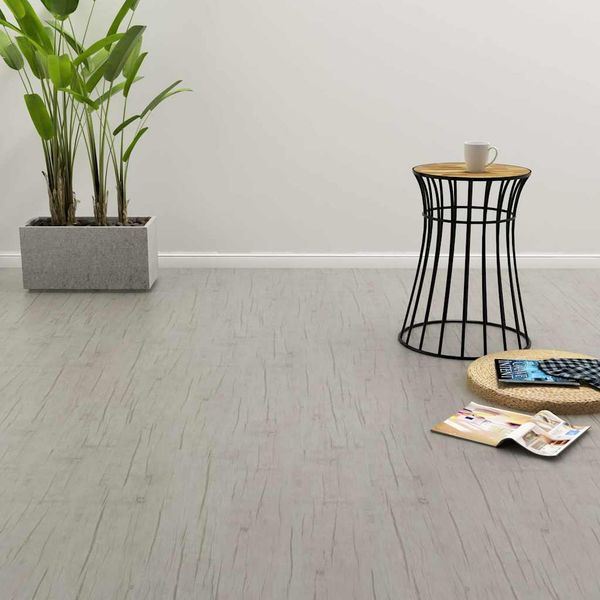 vidaXL Podlaha s click systémom 3,51 m², 4 mm, PVC, vyblednutý dub