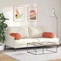 vidaXL Podložkové vankúše 2 pcs Červenooranžová Ø 25 x 70 cm