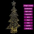 vidaXL Vianočný stromček 160 LED Teplá biela 150 cm Ratan