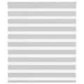vidaXL Zebra roleta svetlosivá 135x100cm šírka látky 130,9cm polyester