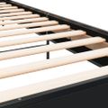 vidaXL Posteľný rám čierny 100x200 cm kompozitné drevo a kov