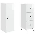 vidaXL Sada skríň 2 ks 34,5 x 34,5 x 90 cm Kompozitné drevo