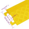 vidaXL Rampy na ochranu káblov 4 ks 98,5 cm žlté