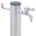 vidaXL Záhradný vodný stĺpik 40 cm nehrdzavejúca oceľ okrúhly