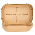 TESLA AirCook QB2075 - papierová forma na horúcovzdušnú fritézu 32 x 22 cm (50 ks)