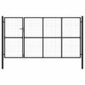 vidaXL Záhradná brána z ocele 350x200 cm antracitová