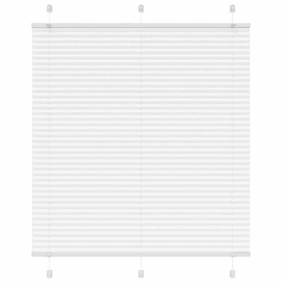 vidaXL plisovaná roleta biela 120x150 cm Šírka látky 119,4 cm