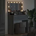 vidaXL Toaletné stolíky do spálne Sivý Sonoma 80 x 39,6 x 135 cm